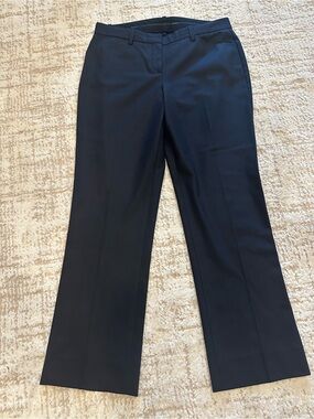 Theory Max 2 Urban Black Wool Blend Straight Leg Dress Pants Women’s Size 8